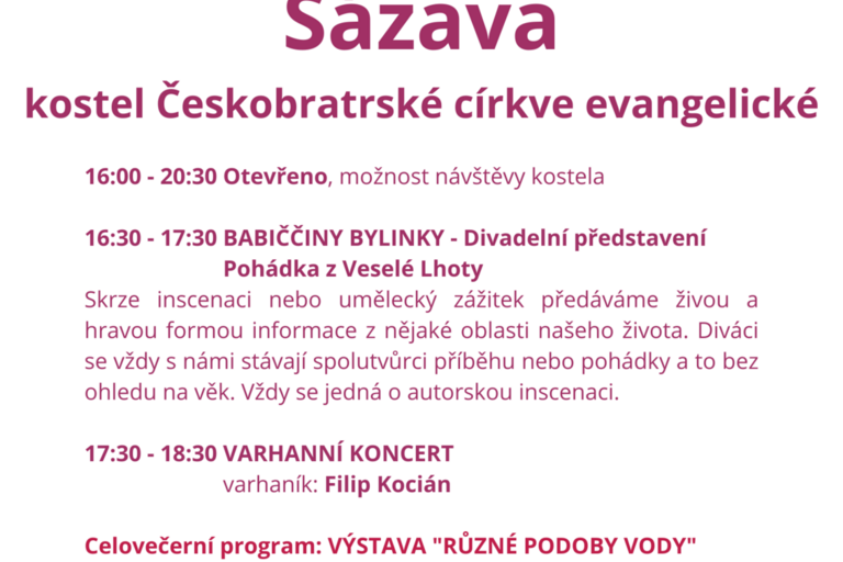 Noc kostelů 23.5.2025