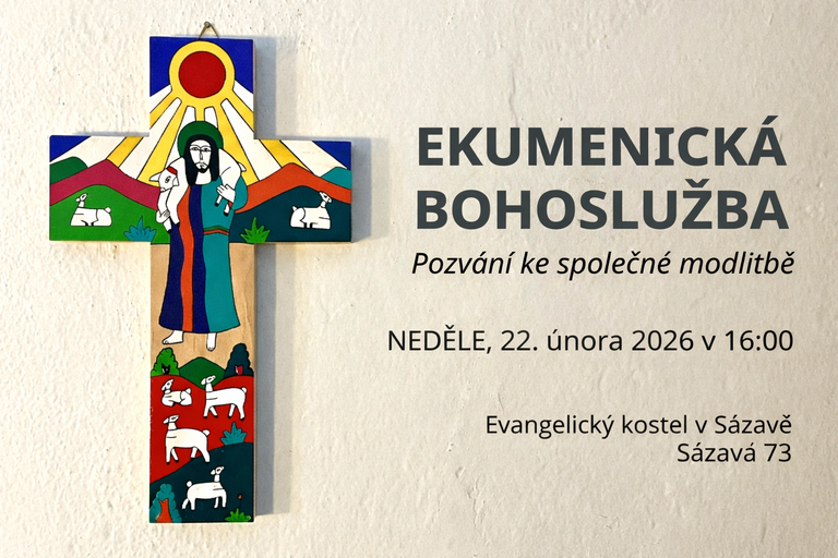Ekumenická bohoslužba 22.2. v 16:00