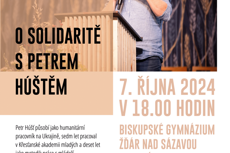 O SOLIDARITĚ S PETREM HÚŠTĚM, 7.10. 18:00
